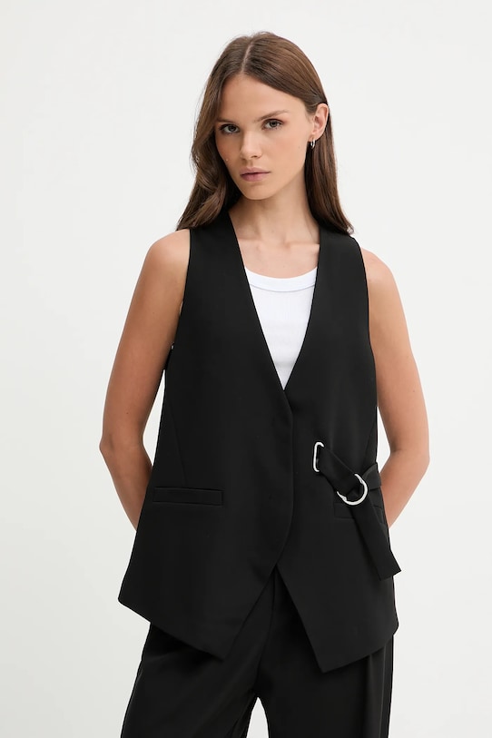 Sisley vestă cu captuseala negru 21H1LJ00T