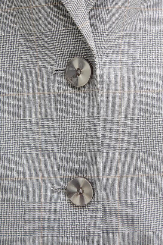 Sisley blazer din amestec de in 2X0KLW030 gri