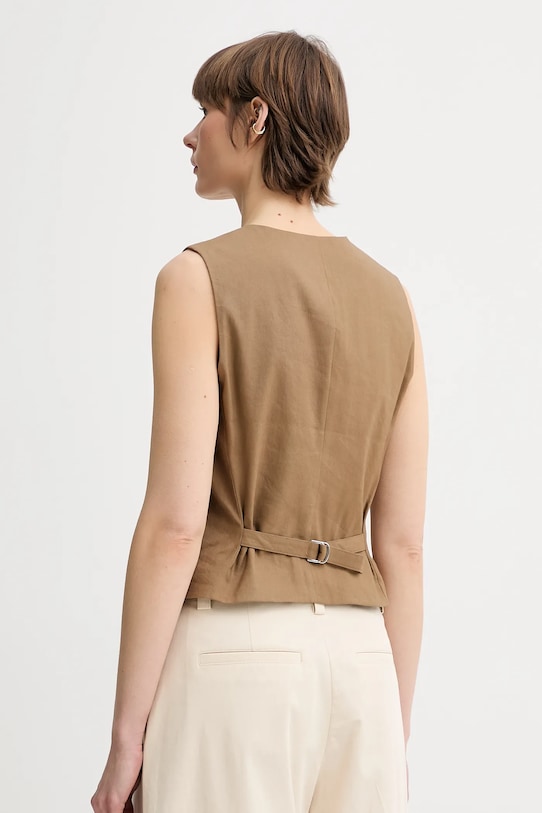 Дрехи Ленен елек Marc O'Polo 504095281007 зелен