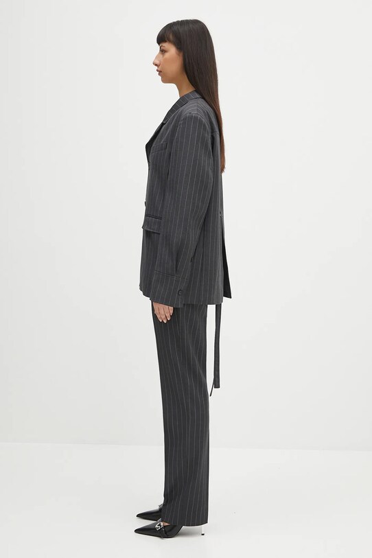Μάλλινο σακάκι JW Anderson Open Back Tailored JK0368.PG1695.945 γκρί SS25