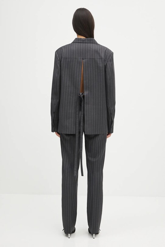 Odzież JW Anderson marynarka wełniana Open Back Tailored JK0368.PG1695.945 szary