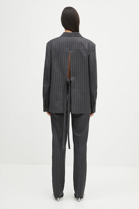 Oblečenie Vlnené sako JW Anderson Open Back Tailored JK0368.PG1695.945 sivá