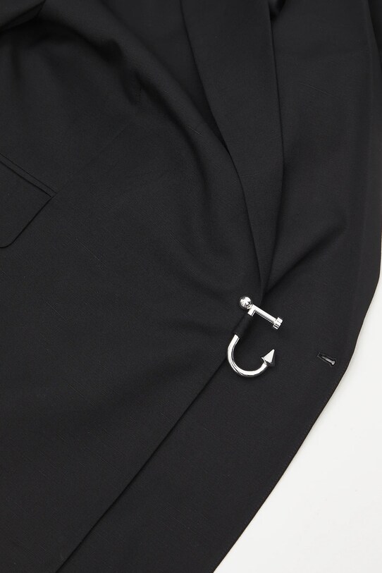 JW Anderson giacca in misto seta Tailored Wrap JK0369.PG1684.999 nero