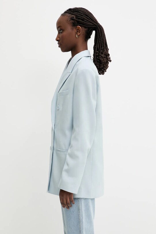 Μάλλινο σακάκι Fiorucci Double Breasted W02SPBDO059WO01BL02 μπλε SS25