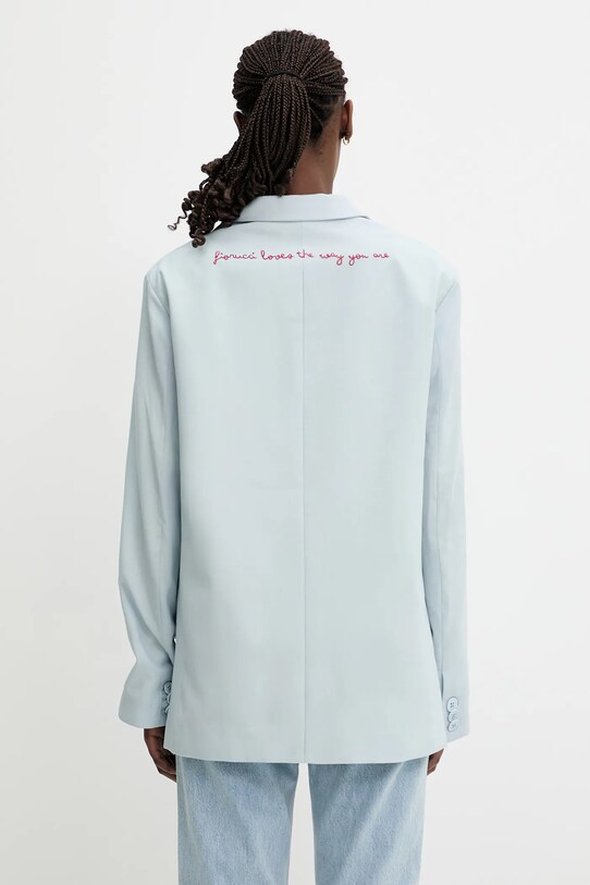 Clothing Fiorucci wool blazer Double Breasted W02SPBDO059WO01BL02 blue