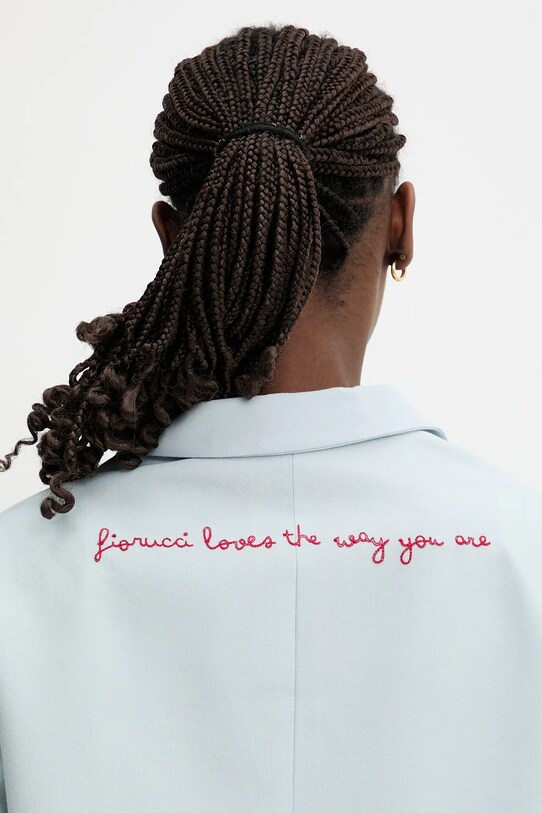 Fiorucci wool blazer Double Breasted blue W02SPBDO059WO01BL02