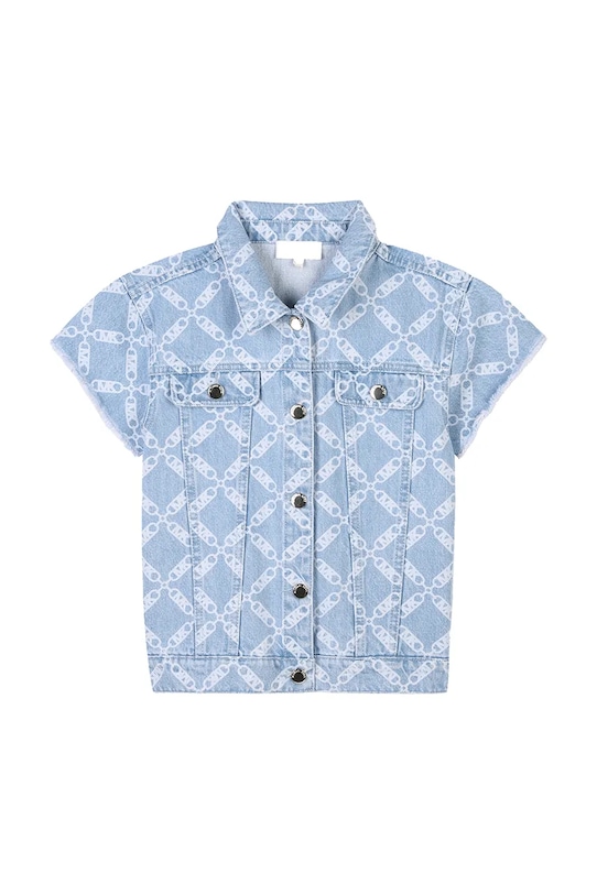 Детская джинсовая рубашка Michael Kors R30290.114.150 голубой SS25