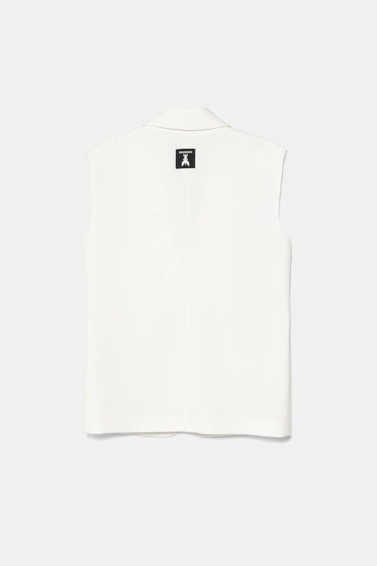 Otroški telovnik Patrizia Pepe W146 7S0278 bela SS25