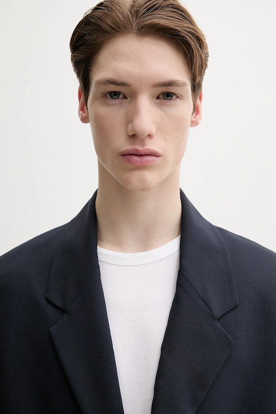 Вълнено сако MSGM 3840MG03.257127 тъмносин