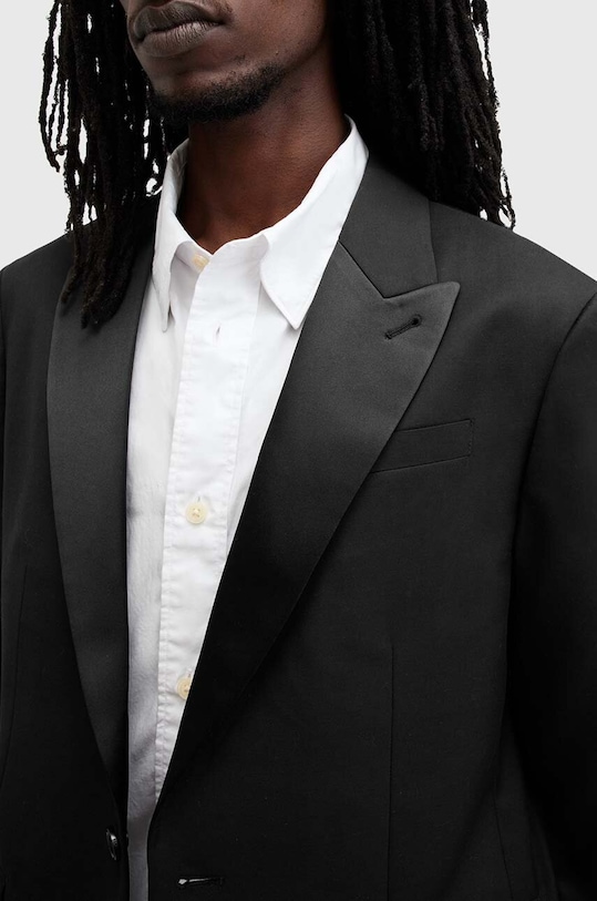 AllSaints marynarka z domieszką wełny TISBURY M029QB czarny SS25