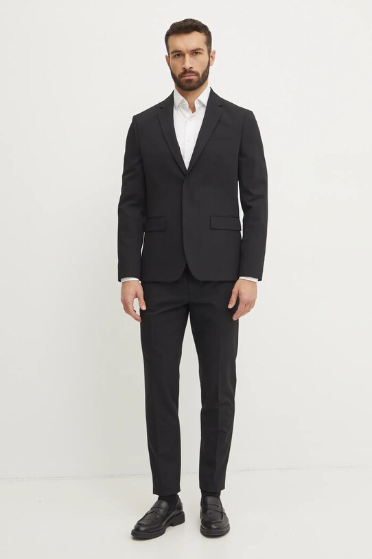 Вовняний піджак Calvin Klein K10K114345 чорний SS25