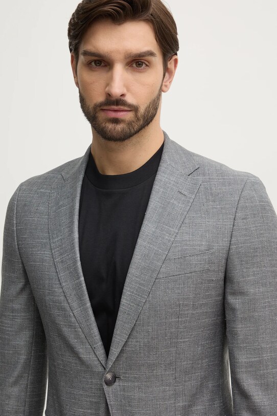 BOSS geacă de lână gri 50539804