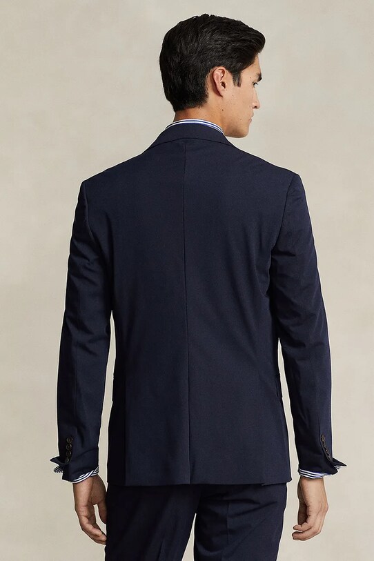 Sako s prímesou vlny Polo Ralph Lauren 715921717 tmavomodrá SS25