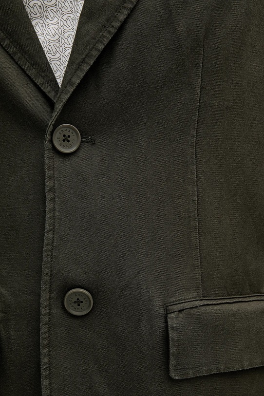 Armani Exchange marynarka z domieszką lnu XM000654.AF13180 zielony