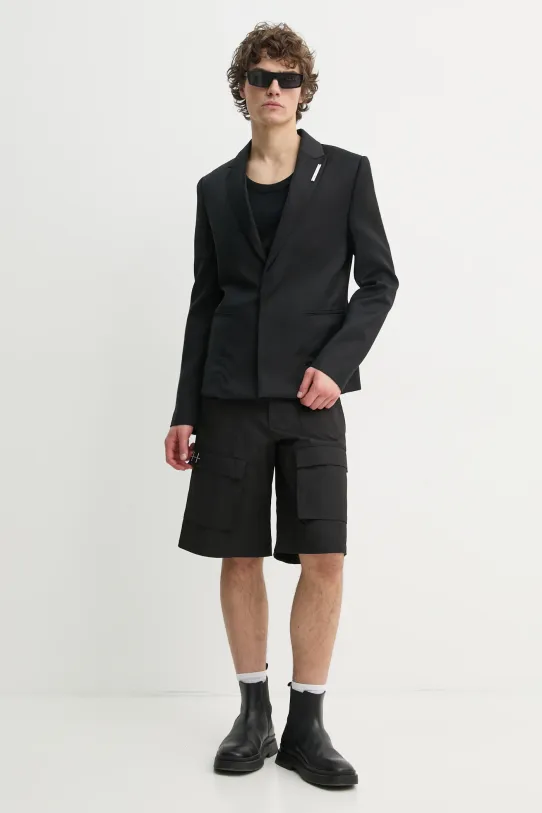 Heliot Emil wool blazer SS25.M.04.048.BLK01 black SS25