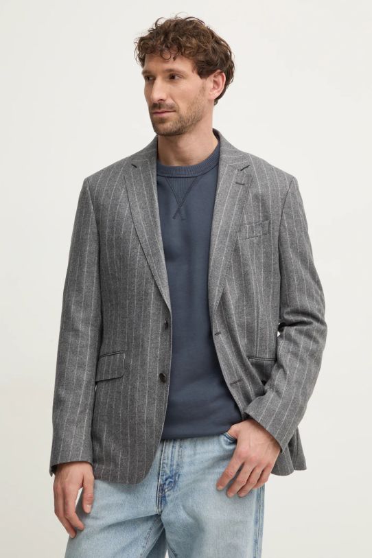 Піджак Hackett London regular сірий HM470563R