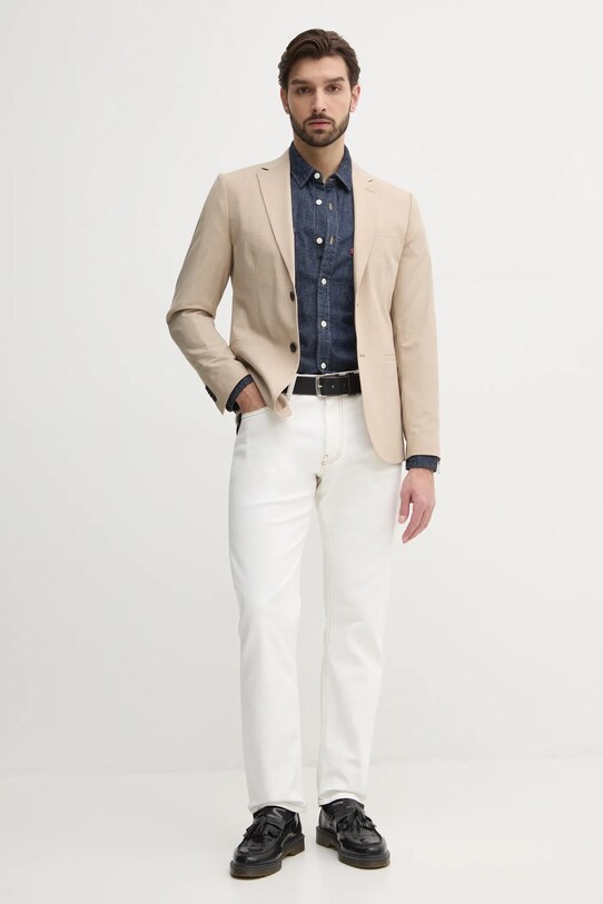 Sisley sacou din lana 20Q9SW027 bej SS25