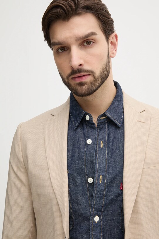 Sisley sacou din lana 20Q9SW027 bej