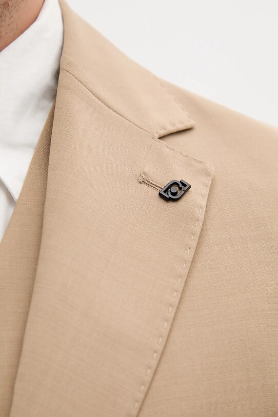 Blazer s příměsí vlny Liu Jo QA5084.T3991 béžová