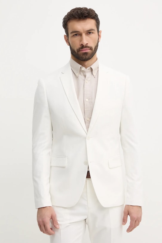 Oblačila Moška obleka Lindbergh 30.61040.WHITE bež