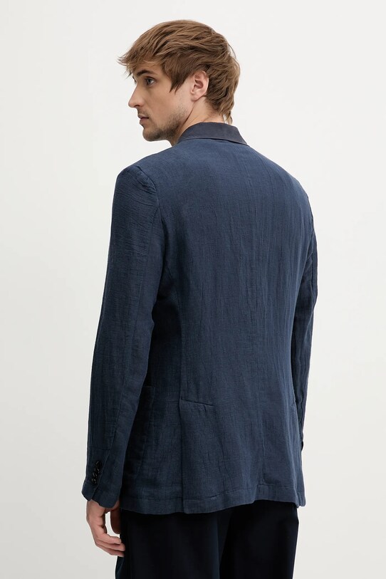 Oblečení Plátěné sako BARENA VENEZIA Camicia Mola GIU5056.3144 námořnická modř