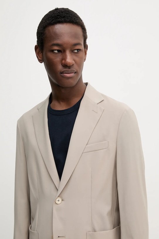 Шерстяной пиджак BARENA VENEZIA Camicia Mola бежевый GIU5057.478