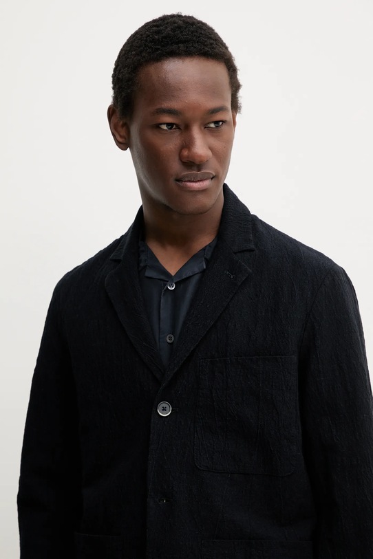 Піджак з домішкою льону BARENA VENEZIA Camicia Mola темно-синій OSU5067.2768