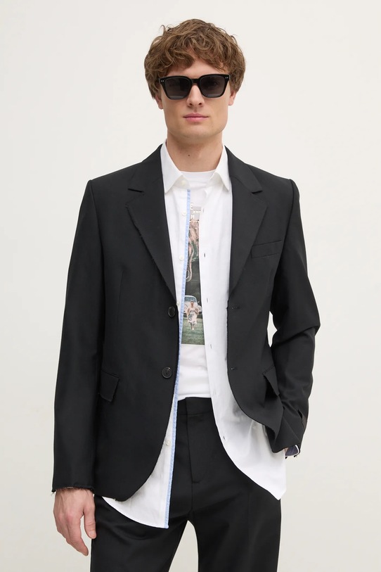 ZADIG&VOLTAIRE blézer gyapjú keverékből fekete WMBL00165.19W.001