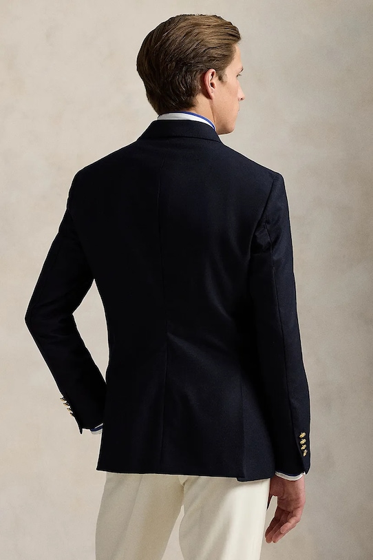 Volnen suknjič Polo Ralph Lauren 715540513 mornarsko modra SS25