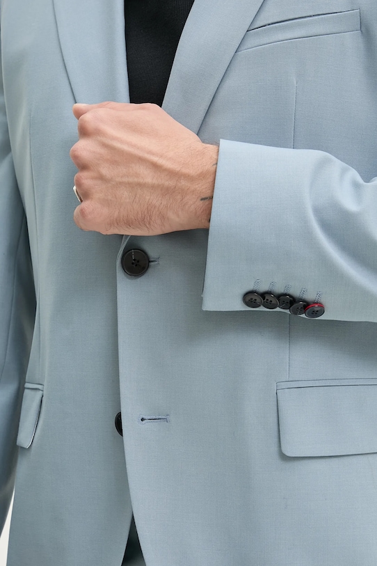 HUGO marynarka wełniana niebieski 50530143