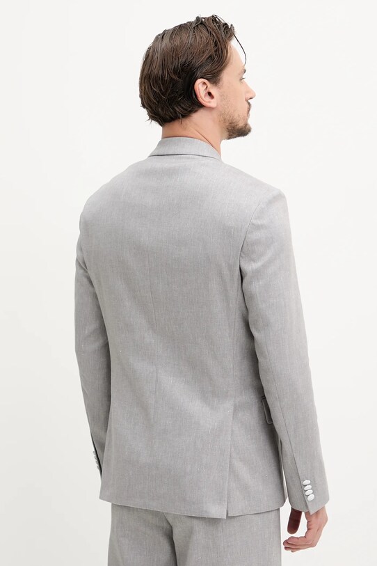 Îmbrăcăminte HUGO blazer din amestec de in 50538161 gri