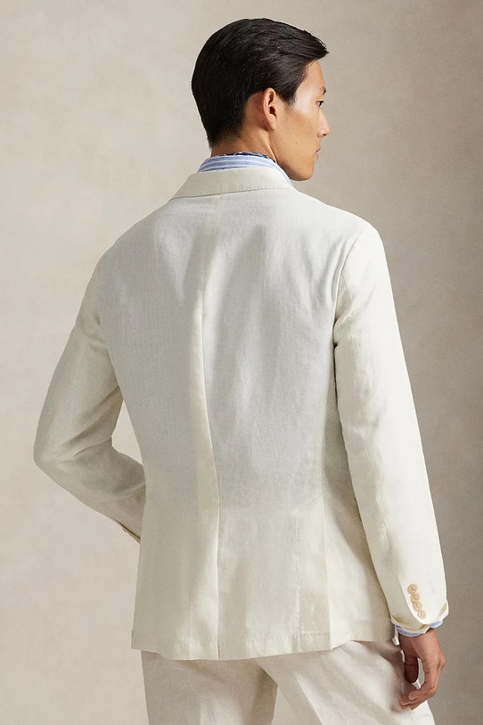 Ľanové sako Polo Ralph Lauren Sportcoat 715927474 béžová SS26