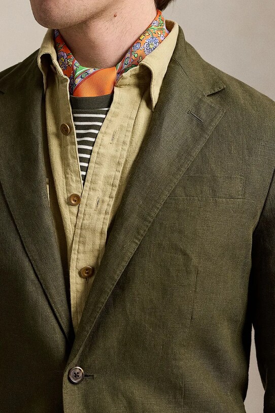 Polo Ralph Lauren linen blazer Sportcoat green 715927474