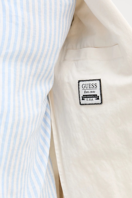 Sako s prímesou ľanu Guess TYRON M5GN09.WH782