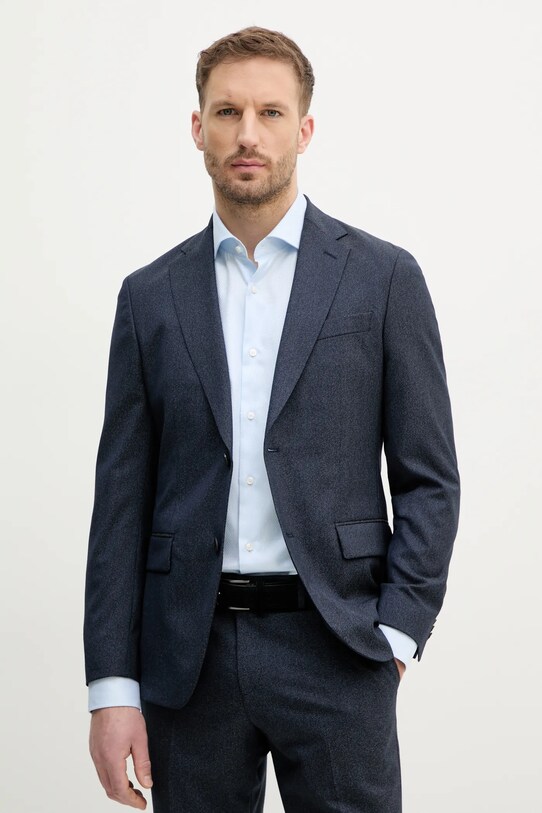 BOSS costum de lana 50540774 bleumarin SS25