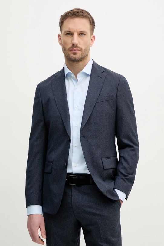 BOSS garnitur wełniany 50540774 granatowy SS25