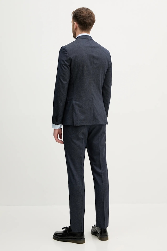 Odzież BOSS garnitur wełniany 50540774 granatowy