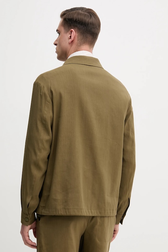 Одежда Льняная куртка BOSS 50540701 зелёный