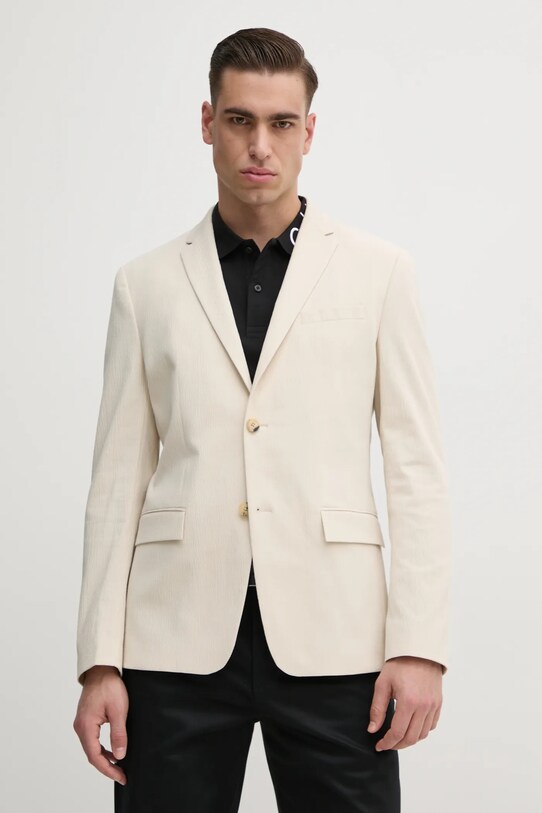 Sako Calvin Klein hladký béžová K10K113926