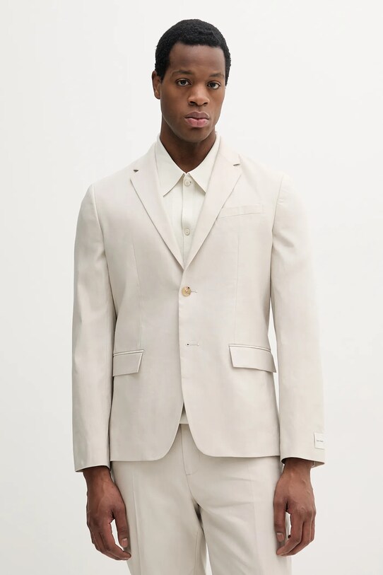 Calvin Klein blazer din amestec de in cu captuseala bej K10K114388
