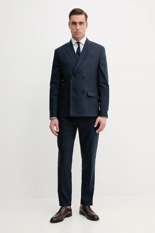 Σακάκι Calvin Klein K10K114481 σκούρο μπλε SS25