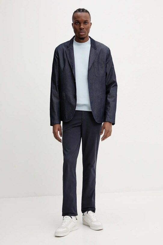 Bavlnené sako PS Paul Smith M2R.2344.P22337 tmavomodrá SS25