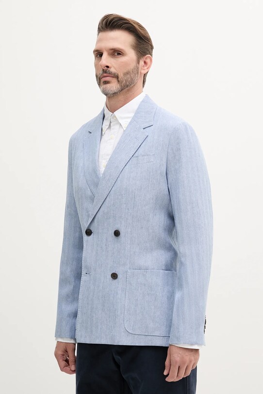 Tommy Hilfiger blazer din amestec de in necaptusit albastru MW0MW38895