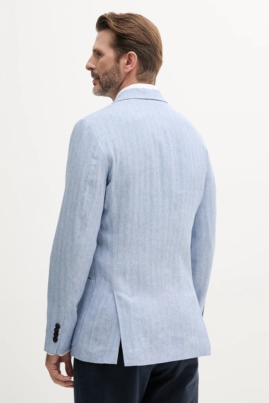 Abbigliamento Tommy Hilfiger giacca in lino misto MW0MW38895 blu