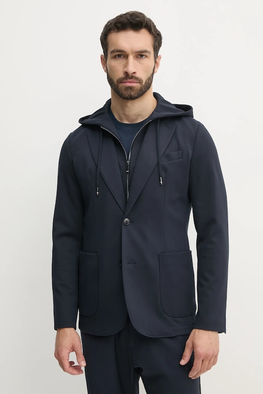 Σακάκι Tommy Hilfiger κανονικό σκούρο μπλε MW0MW39188