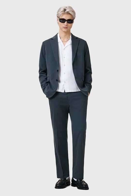AllSaints sacou BAY M017QC albastru
