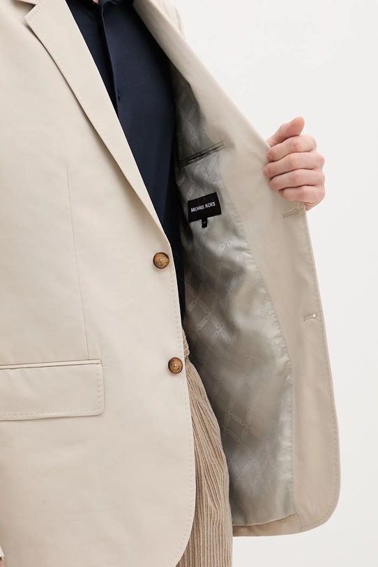 Michael Kors marynarka bawełniana CS5100THC2 beżowy