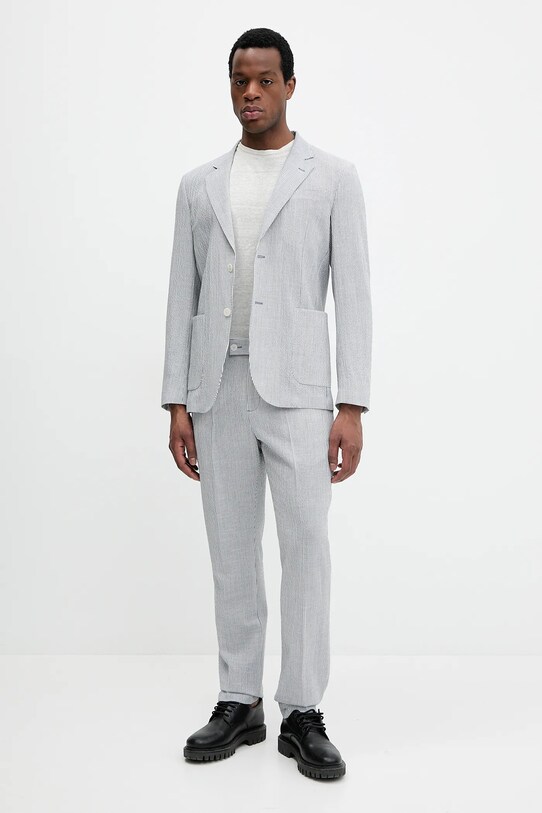 Blazer s příměsí vlny Marciano Guess 5GHN16.2314Z modrá SS25