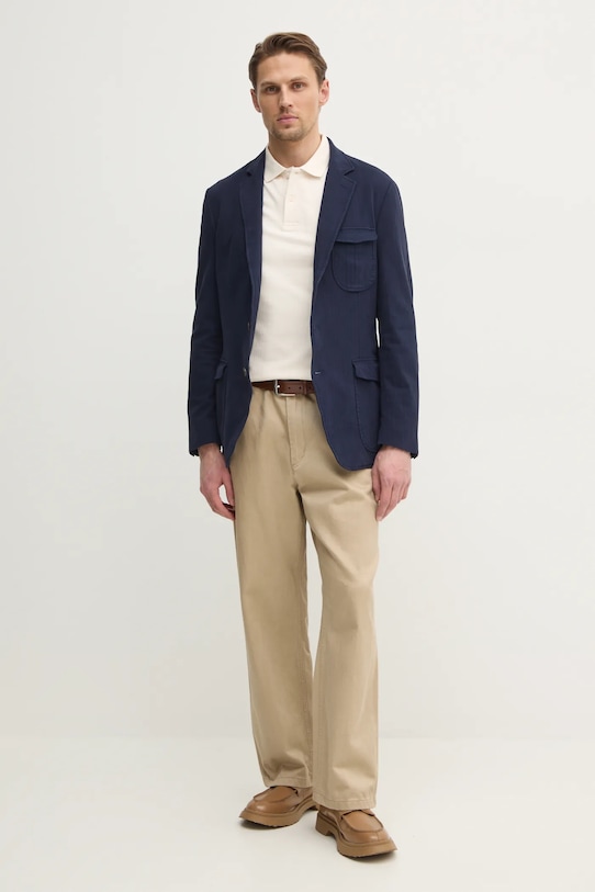 Hackett London marynarka HM443510R granatowy SS25