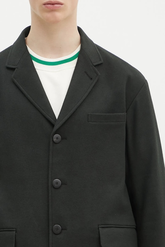 Visvim marynarka wełniana Bowen Blazer czarny 125105013021